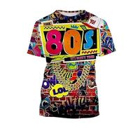 JIFENLI Hombre 3D Estampado Camiseta Moda De Verano Hip Hop Street Art Camisetas Gráficas Hombres Casual Graffiti Estampado Cuello Redondo Camisetas De Manga Corta