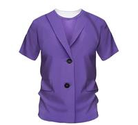 JIFENLI Hombre 3D Estampado Camiseta Moda Falsos Dos Trajes Camisetas De Hombre Creativo Impreso en 3D Camisa O Collar Manga Corta Ropa De Calle