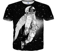 JIFENLI Hombre 3D Estampado Camiseta Verano Cielo Estrellado Fantasía Camisetas Gráficas Hombre Casual Moda Cool Manga Corta Estampado Universo Camisetas