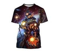 JIFENLI Hommes 3D imprimé T-Shirts Egypte Dieu Thoth T-Shirts D’Été pour Hommes Anciens Graphiques 3D Impression Manches Courtes Top Élastique Sport Fitness Tee Shirt Homme