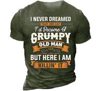 JIFENLI Hommes 3D imprimé T-Shirts T-Shirt D’Été Classique pour Hommes O Collar Alphabet Vêtements Surdimensionnés Imprimés en 3D Street Fitness Séchage Rapide Haut Confortable