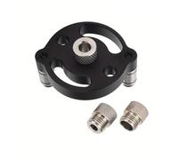 Jig à auto-centrage, guide de perçage de précision manuel pour trous droits à 90° dans les panneaux et cabinets en bois | Aluminium à dégagement rapide (set C)