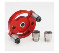 Jig à auto-centrage, guide de perçage de précision manuel pour trous droits à 90° dans les panneaux et cabinets en bois | Aluminium à dégagement rapide (set A)