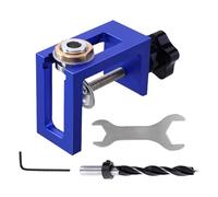 Jig de Dowel Woodworking - Remoder de la porte 'armoire cachée, Support de poinçon de couche | Outil de perçage de trou invisible avec guide réglable, modèle de forage de cheville