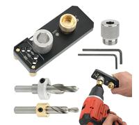 Jig en aluminium - Positionneur de trou, Outil de mise en page d'usinage, voie de guidage durable | Mécanisme d'ajustement de glissement lisse, localisateur de poinçon en métal de haute