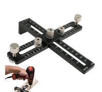 Jig Pull Pull, Jig Hardware de l'armoire, guide de positionnement du gabarit de forage - Outil de gabarit réglable, dessinez le gabarit de poignée pour un localisateur de perfo