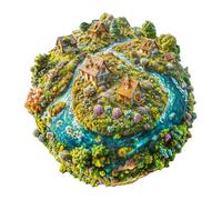 Jigfoxy Puzzle en bois pour adultes, puzzle en bois de planète, puzzle unique en bois, famille et amis L-34 x 34 cm - 260 pièces