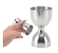Jigger à cocktail, Jigger à cocktail avec mesures Jigger à cocktail pour barman Jigger en acier inoxydable Bell Jigger pour barman 30/60 ml (30/60ml Classic Silver)