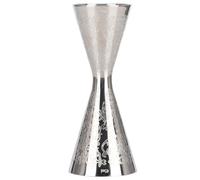 Jigger en acier inoxydable avec des tasses à mesure graduées pour un mélange de cocktails précis idéal pour les barres de maison et les fêtes avec des marques à échelle claire