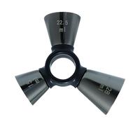 Jigger For Bartending - 12.5x10cm Stainless Steel 3 End Ergonomic Precise | Measuring Cup Cocktail Jigger | Ergonomic Wine Measuring Cup For Adults Professionals Enthusiasts Beginners Lovers Families