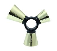 Jigger pour barman - Extrémité en acier inoxydable, ergonomique, précis, niveau de base incliné | Capacité partagée de 4 onces, 2 unités de mesure sur le côté, 1 coussinet de lesté pour les