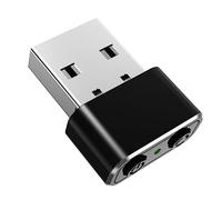 Jiggler de souris USB noir, Jiggler de souris USB en plastique, mouvement de souris non détectable, état de repos anti-ordinateur, curseur, trois modes de piste