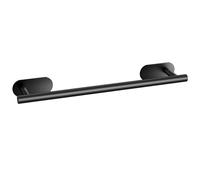 JiGiU 43cm Porte Serviette Murale Porte-Serviettes Salle de Bain Auto-adhésif en Acier Inoxydable Barre Porte Serviette sans Perçage Imperméable pour Cuisine - Noir