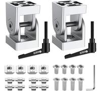 JiGiU Connecteur Profilé Aluminium 2pcs Charnière Profilé d'Aluminium 3030 Connecteur Coudé Réglable Angle