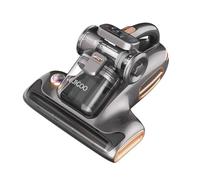 JIGOO Aspirateur Matelas Anti Acariens avec lumière UV, 700W 15Kpa 99,99% de propreté, Afficheur Intelligent, Chauffage Rapide,Conception à Faible Bruit, Double Espace (Gris)