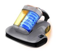 JIGOO S100 Aspirateur de Matelas sans Fil:Aspirateur Anti-Acariens avec UV, 80000 TR/Min pour Nettoyage Profond des Matelas/Lits Bébé/Canapés/Poils d'animaux