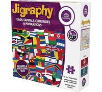 Jigraphy: Flags, Capitals, Currencies & Populations by The Happy Puzzle Company