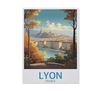 Jigsaw 1000 Pieces，Lyon France，DIY Art for Grown Ups Adults（38x52cm）-EG74