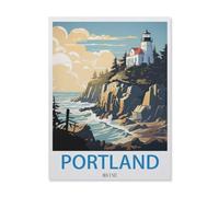Jigsaw 1000 Pieces，Portland Maine，DIY Art for Grown Ups Adults（50x70cm）-EI74