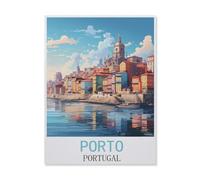 Jigsaw 1000 Pieces，Porto Portugal，DIY Art for Grown Ups Adults（26x38cm）-FM15