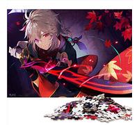 Jigsaw 1000 pièces pour Adultes Genshin Impact Kaedehara Kazuha Puzzles pour Enfants Puzzles en Carton Difficile et Défi （Taille 26x38cm）