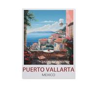 Jigsaw 1000 Pieces，Puerto Vallarta Mexico，DIY Art for Grown Ups Adults（38x52cm）-EW55