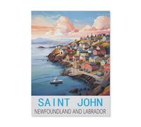 Jigsaw 1000 Pieces，Saint John Newfoundland and Labrador，DIY Art for Grown Ups Adults（38x52cm）-FL35