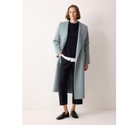 Jigsaw Jigsaw Blue Double Faced Shawl Midi Coat