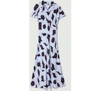 Jigsaw Jigsaw Blue Fallen Peony Bias Dress Blue EU 38 (UK 10)
