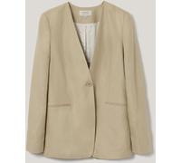 Jigsaw Jigsaw Cream Irish Linen Edge Blazer