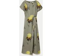 Jigsaw Jigsaw Green Iris Cap Sleeve Satin Dress Green EU 42 (UK 14)