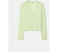 Jigsaw Jigsaw Green Merino Cashmere V-Neck Cardigan