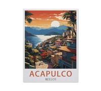 Jigsaw Puzzle 1000 Piece，Acapulco Mexico，Classic Puzzle DIY Kit Paper Toy Unique Gift Home Decor（50x70cm）-EU77