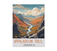 Jigsaw Puzzle 1000 Piece，Appalachian Trail America，Classic Puzzle Adult Puzzle DIY Kit Paper Toy Unique Gift Modern Home Decor（50x70cm）-FL40