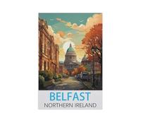 Jigsaw Puzzle 1000 Piece，Belfast Northern Ireland，Adult Puzzle DIY Kit Wood Puzzle Modern Home Decor Unique Gift（38x52cm）-FV28