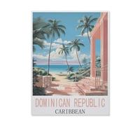 Jigsaw Puzzle 1000 Piece，Dominican Republic Caribbean，Classic Puzzle DIY Kit Wood Toy Unique Gift Home Decor（38x52cm）-FJ78