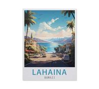 Jigsaw Puzzle 1000 Piece，Lahaina Hawaii，Classic Puzzle Adult Puzzle DIY Kit Paper Toy Unique Gift Modern Home Decor（38x52cm）-EW100