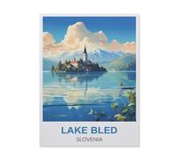 Jigsaw Puzzle 1000 Piece，Lake Bled Slovenia，Adult Puzzle DIY Kit Paper Puzzle Modern Home Decor Unique Gift（50x70cm）-ES7
