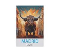 Jigsaw Puzzle 1000 Piece，Madrid Spain，Adult Puzzle DIY Kit Paper Puzzle Modern Home Decor Unique Gift（26x38cm）-FO68