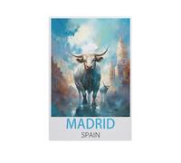 Jigsaw Puzzle 1000 Piece，Madrid Spain，Classic Puzzle DIY Kit Paper Toy Unique Gift Home Decor（26x38cm）-FO18