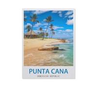 Jigsaw Puzzle 1000 Piece，Punta Cana Dominican Republic，Classic Puzzle DIY Kit Paper Toy Unique Gift Home Decor（38x52cm）-EB77