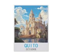 Jigsaw Puzzle 1000 Piece，Quito Ecuador，Classic Puzzle Adult Puzzle DIY Kit Paper Toy Unique Gift Modern Home Decor（26x38cm）-FN40