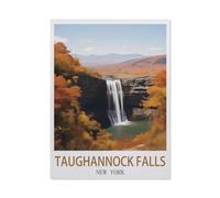 Jigsaw Puzzle 1000 Piece，Taughannock Falls New York，Classic Puzzle Adult Puzzle DIY Kit Paper Toy Unique Gift Modern Home Decor（26x38cm）-ED99