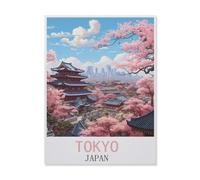 Jigsaw Puzzle 1000 Piece，Tokyo Japan，Adult Puzzle DIY Kit Paper Puzzle Modern Home Decor Unique Gift（26x38cm）-FK28