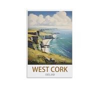 Jigsaw Puzzle 1000 Piece，West Cork Ireland Posters Puzzles 1000 Pieces Puzzles for Adult Children Classic Family Puzzle Indoor 52x38cm