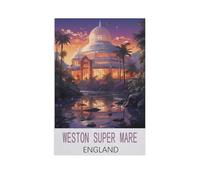 Jigsaw Puzzle 1000 Piece，Weston Super Mare England，Adult Puzzle DIY Kit Paper Puzzle Modern Home Decor Unique Gift（50x70cm）-FN48
