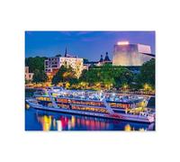 Jigsaw Puzzle 1000 Pièces Adultes，Horizon de Bonn，Bois Puzzle Classique Jigsaw Puzzle pour Garçons Filles HD Impression Affiche Cadeau De Noël（75x50cm）-E28