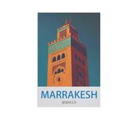 Jigsaw Puzzle 1000 Pièces Adultes,Marrakech, Maroc,Bois Puzzle Classique Jigsaw Puzzle pour Garçons Filles HD Impression Affiche Cadeau De Noël(75x50cm)-GB60