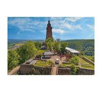 Jigsaw Puzzle 1000 Pièces Adultes，Monument National Kaiser Wilhelm，Bois Puzzle Classique Jigsaw Puzzle pour Garçons Filles HD Impression Affiche Cadeau De Noël（75x50cm）-AJ83