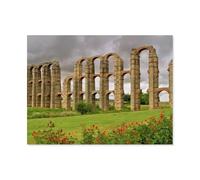 Jigsaw Puzzle 1000 Pièces，Aqueduc de Mérida，3D Adultes Bois Jouets Éducatifs Meilleur Cadeau d'anniversaire Garçons Filles（75x50cm）-AR36